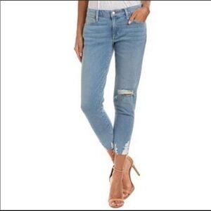 Joe's‎ Jeans  High Rise Straight Crop Jeans distressed